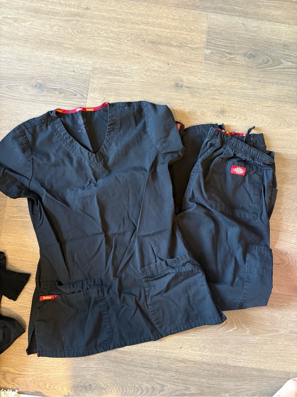 Dickies Black Top with Red Branded Trim